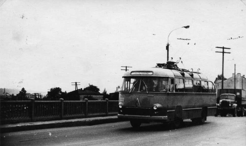 тролейбус, Львов, 1950