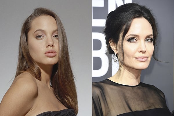 Анджелина Джоли раньше и сейчас