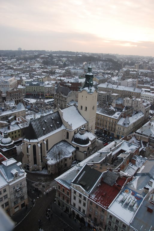 У Львові випав сніг