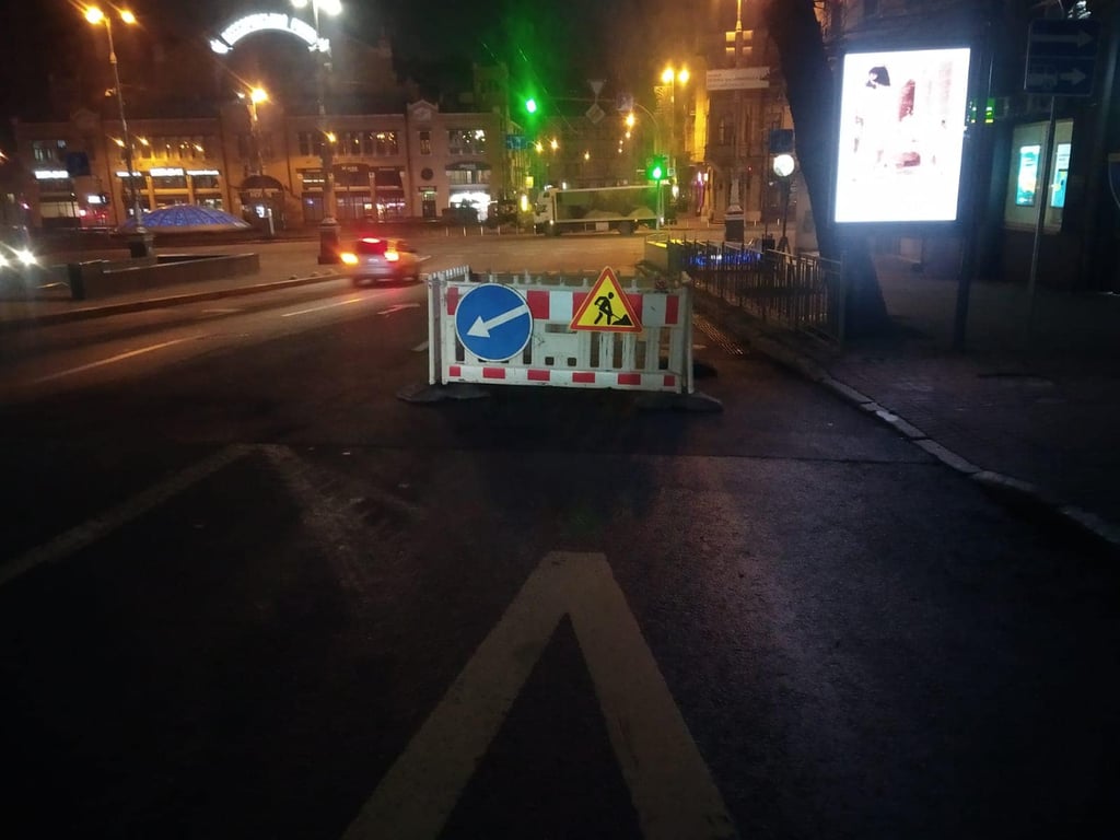 Ограничение движения на бульваре Шевченко