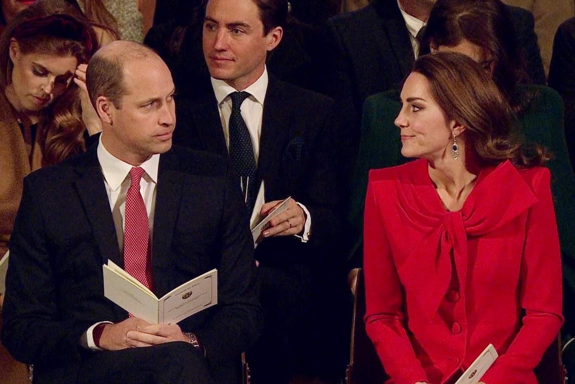 Кейт Миддлтон и принц Уильм обменялись нежными взглядами