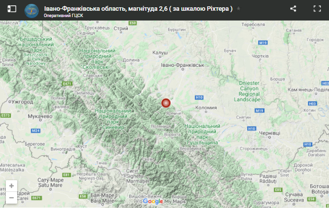 Землетрясение в Ивано-Франковской области