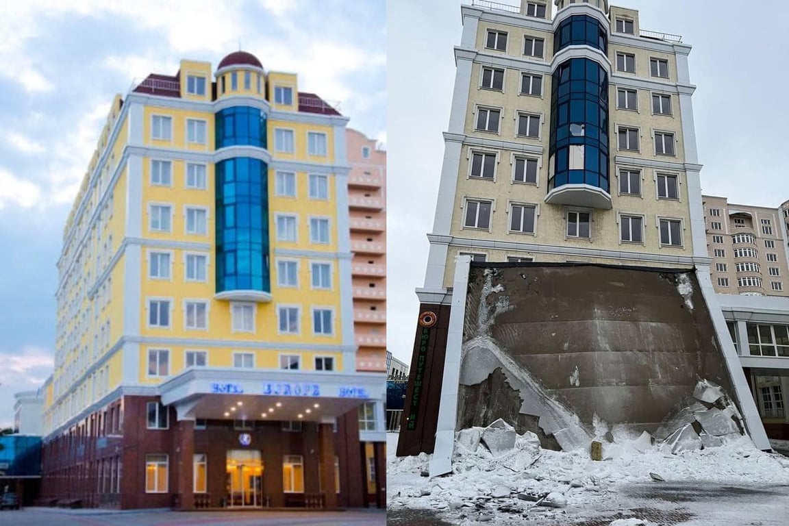 В Донецке разваливается известный отель