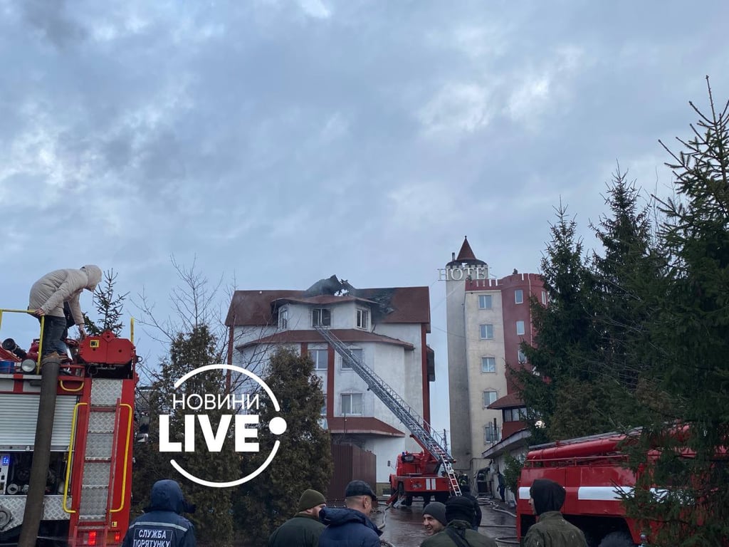 Пожар в Вышгороде 3 января