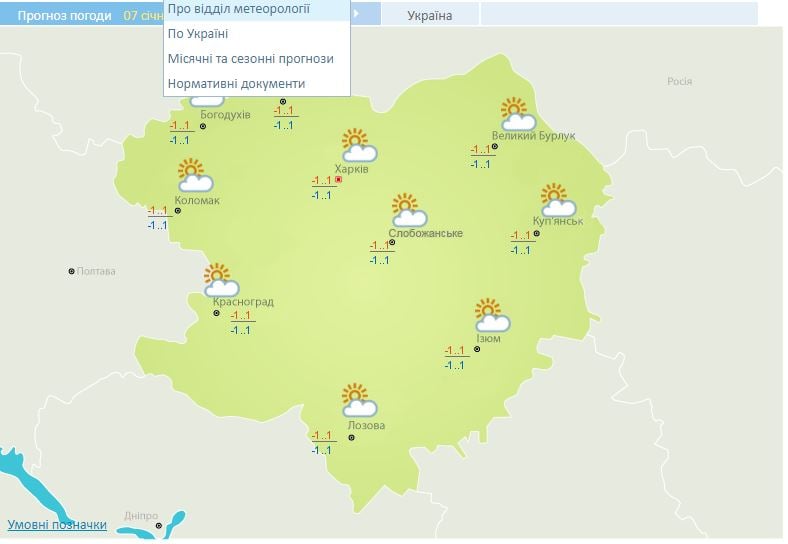 Погода у Харкові