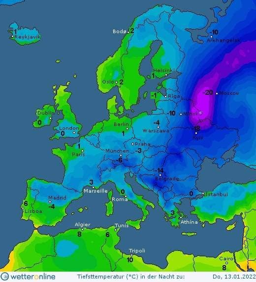 Прогноз погоди в Україні на 13 січня