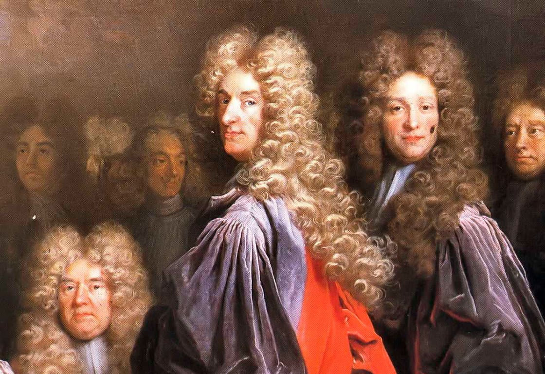 Чоловіки, перуки, 17 століття