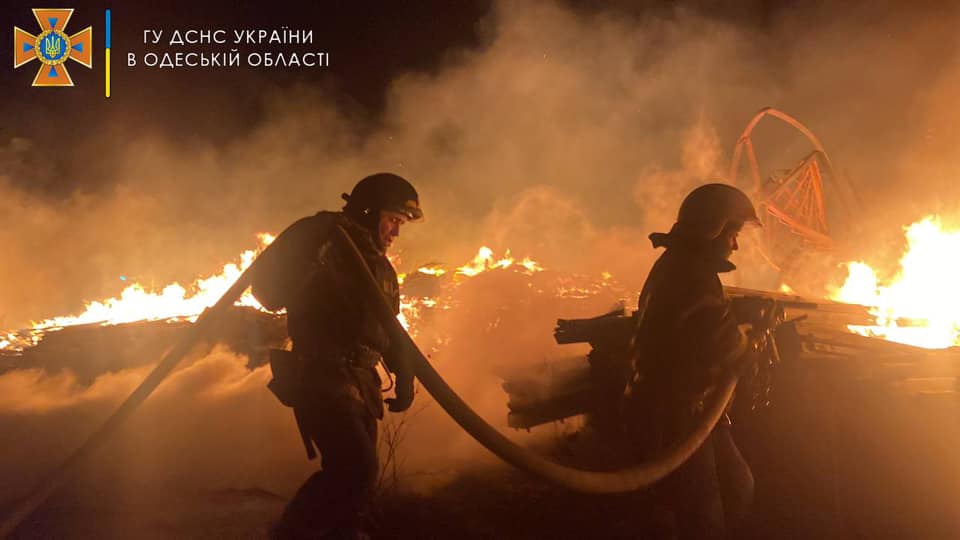 Одесская область, пожар