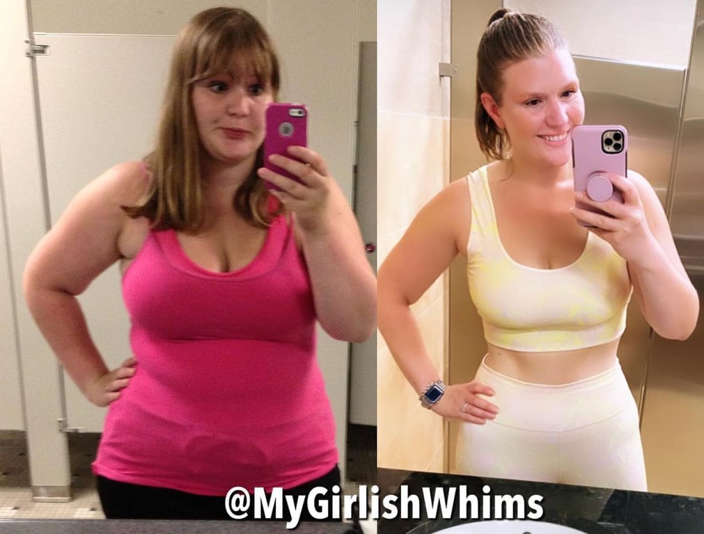 Похудевшая американка - до и после