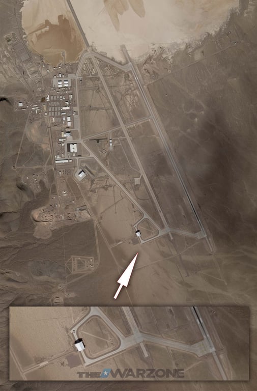 Спутниковые снимки секретной базы Зона 51