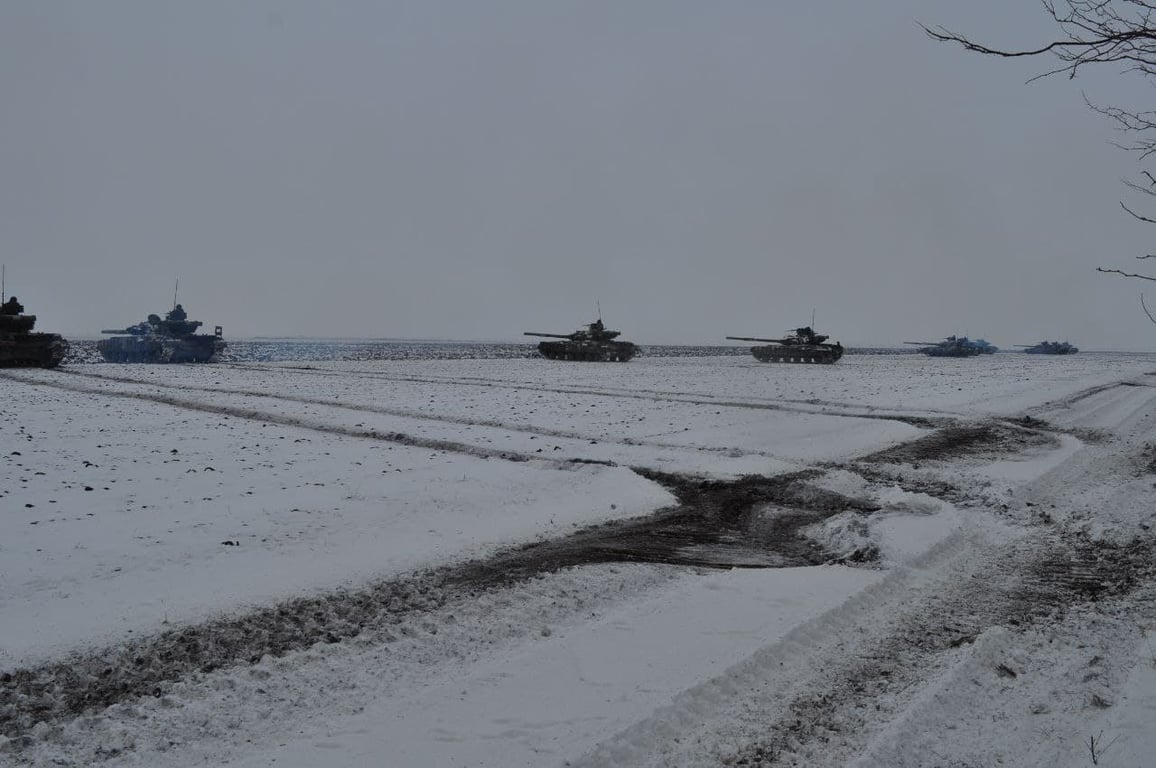 Военные учения противотанковых резервов ВСУ