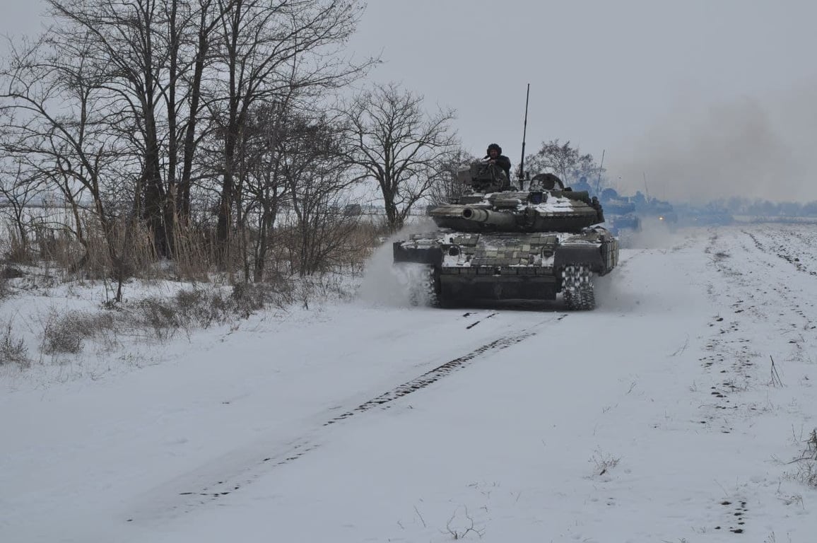 Военные учения противотанковых резервов ВСУ