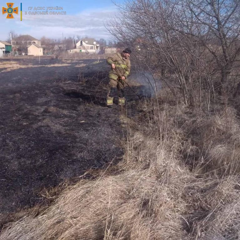 Одесская область, пожар