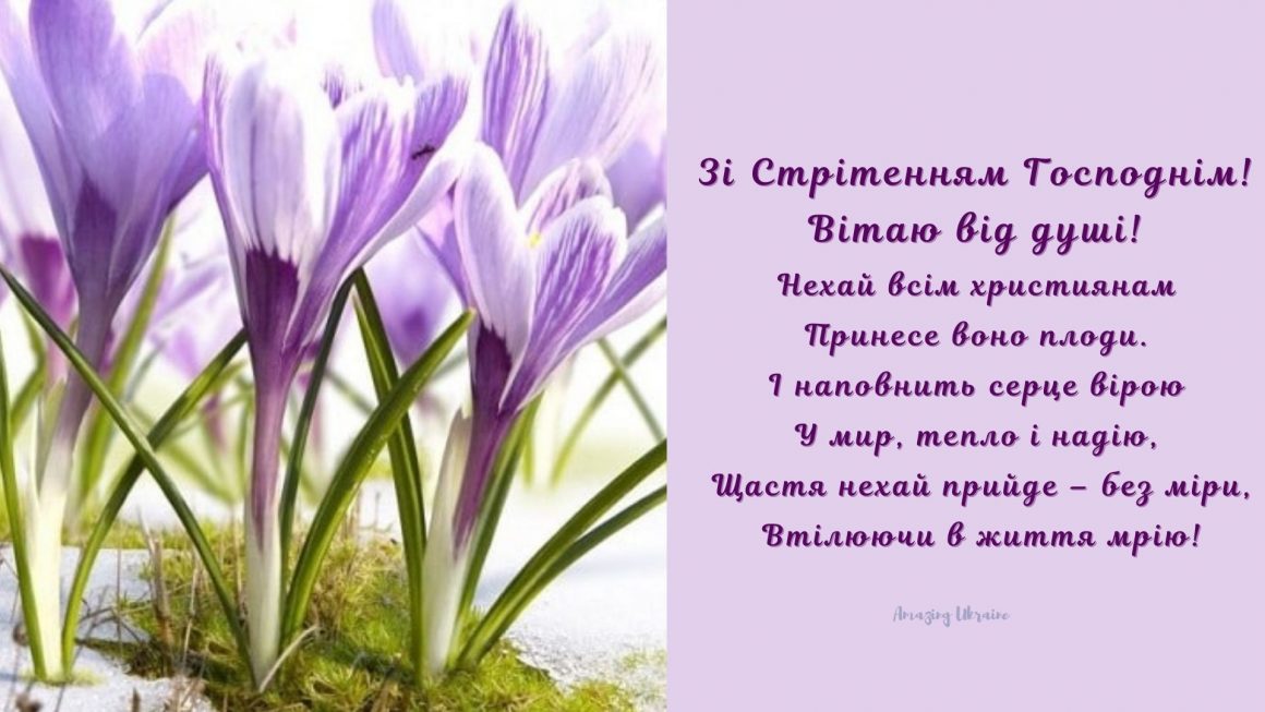 Зі Стрітенням Господнім — привітання