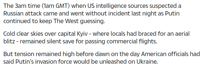 Відредагована стаття The Sun про атаку РФ на Україну