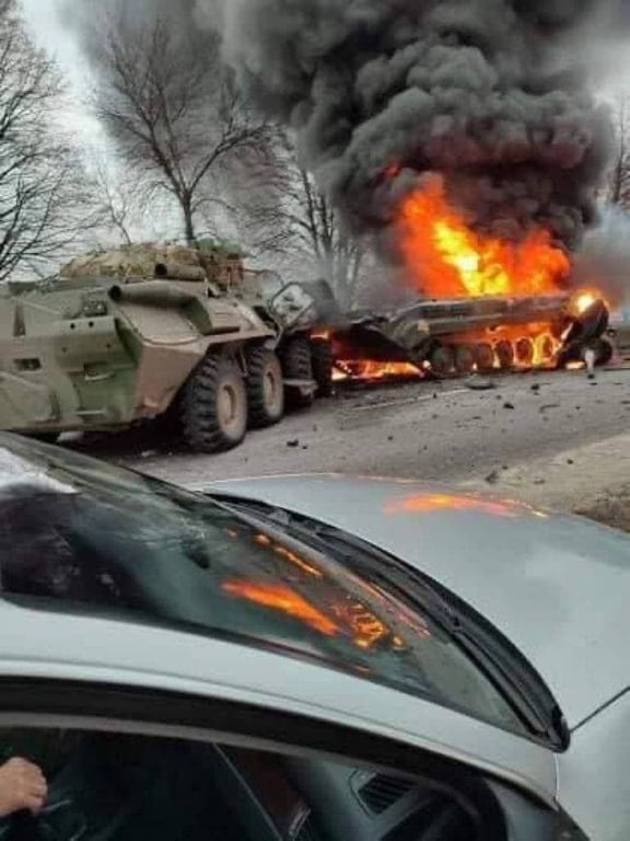 Уничтожение ВСУ российских танков