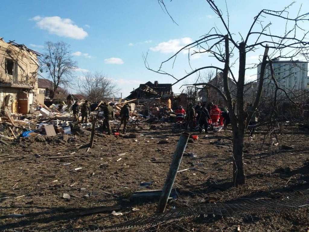 Российские войска обстреляли Новые Петровцы под Киевом
