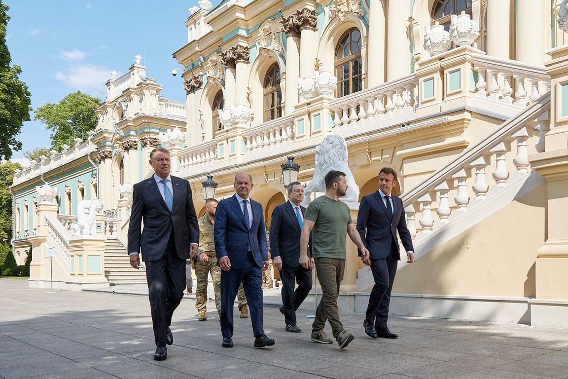 Макрон, Шольц, Драггі, Зеленський та Йоганніс