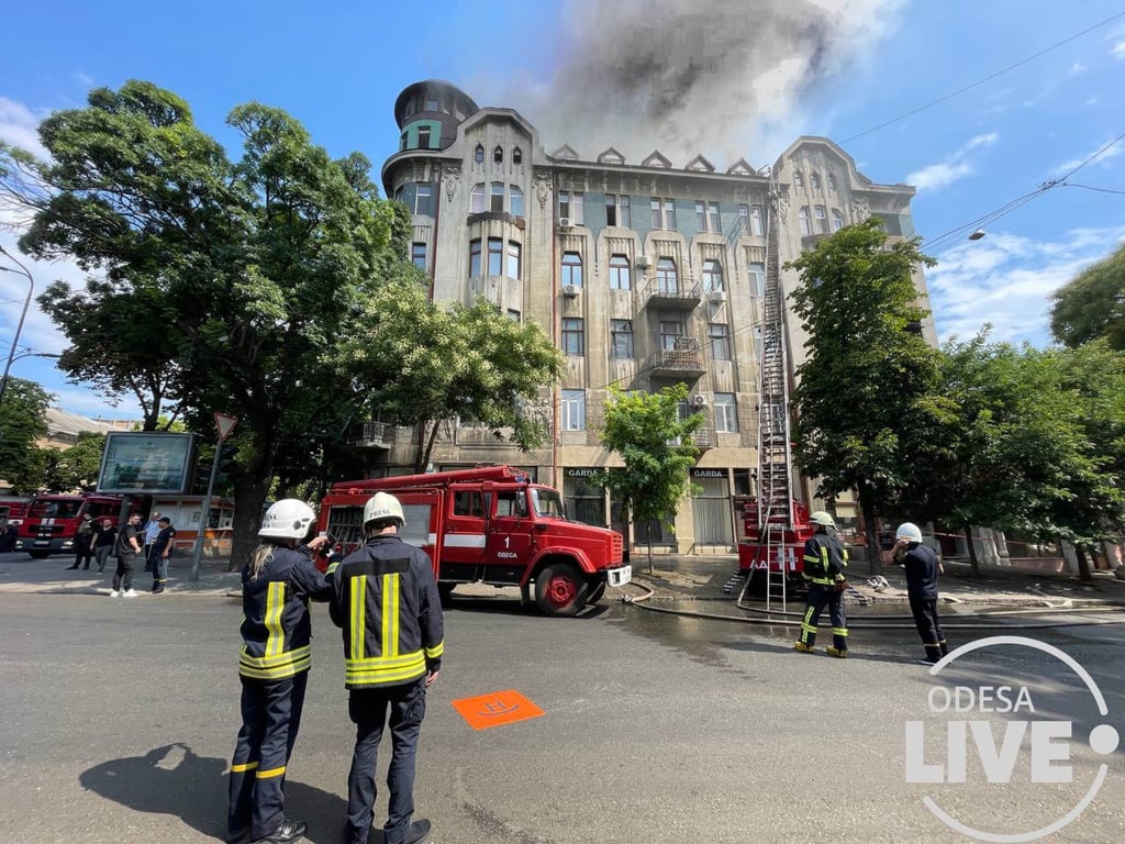 пожар одесса