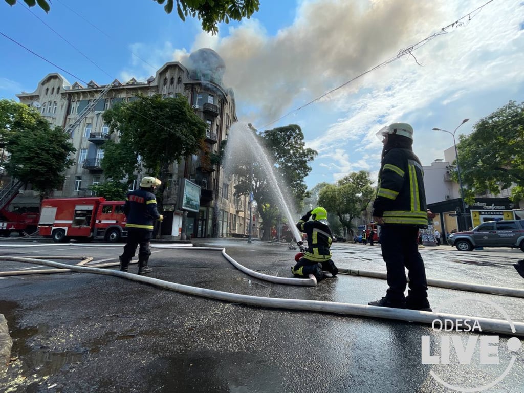 пожар одесса