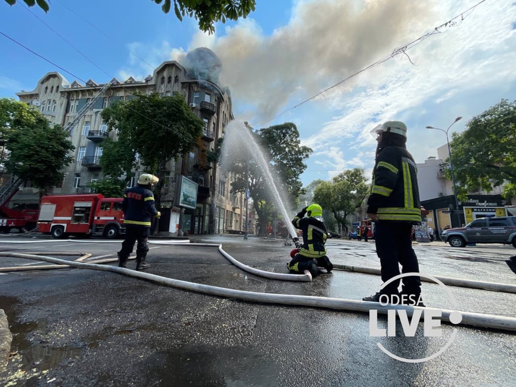 пожар в Одессе