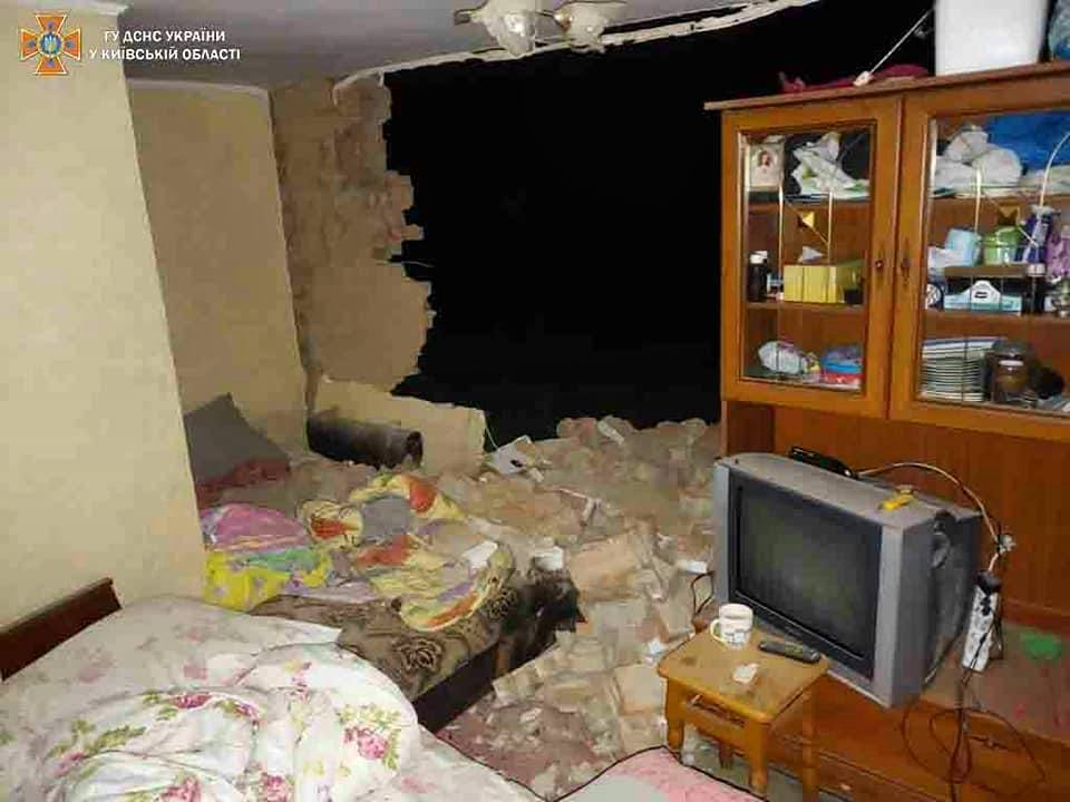 Взрыв дома в Киевской области ГСЧС