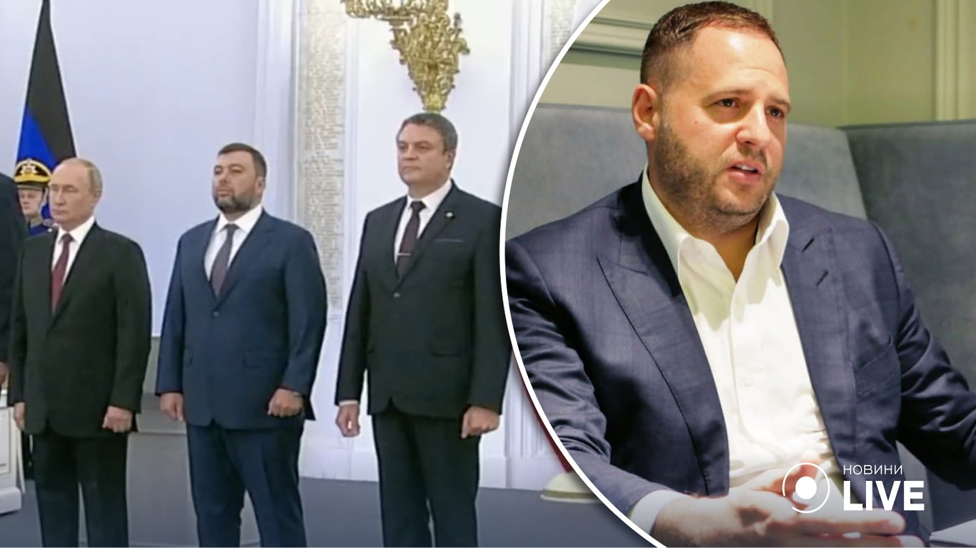 Путин пытается присоединить к России оккупированные территории Украины: Ермак резко высказался на это