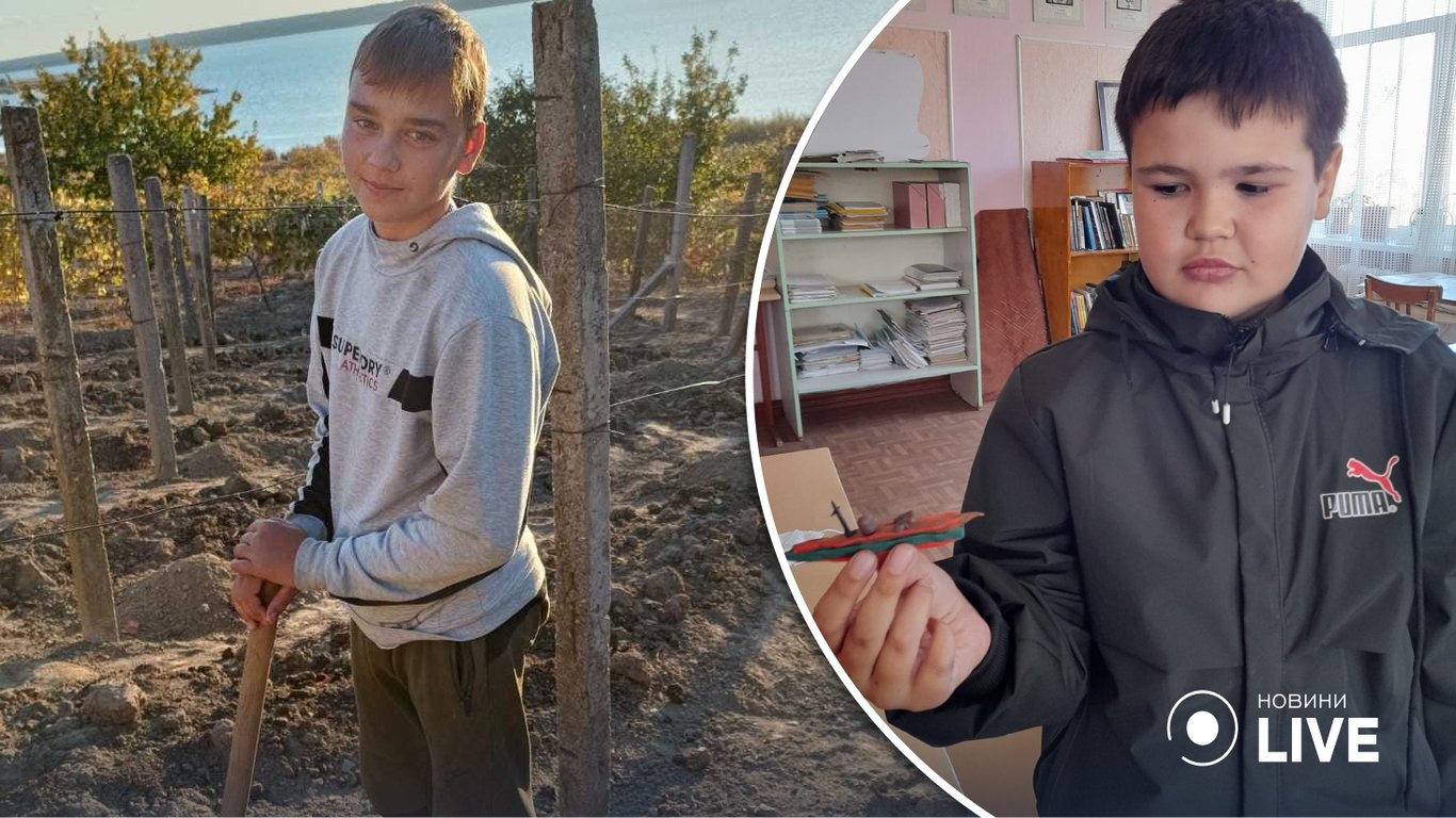 Школьник из Одесщины вырастил более 500 деревьев для всей деревни