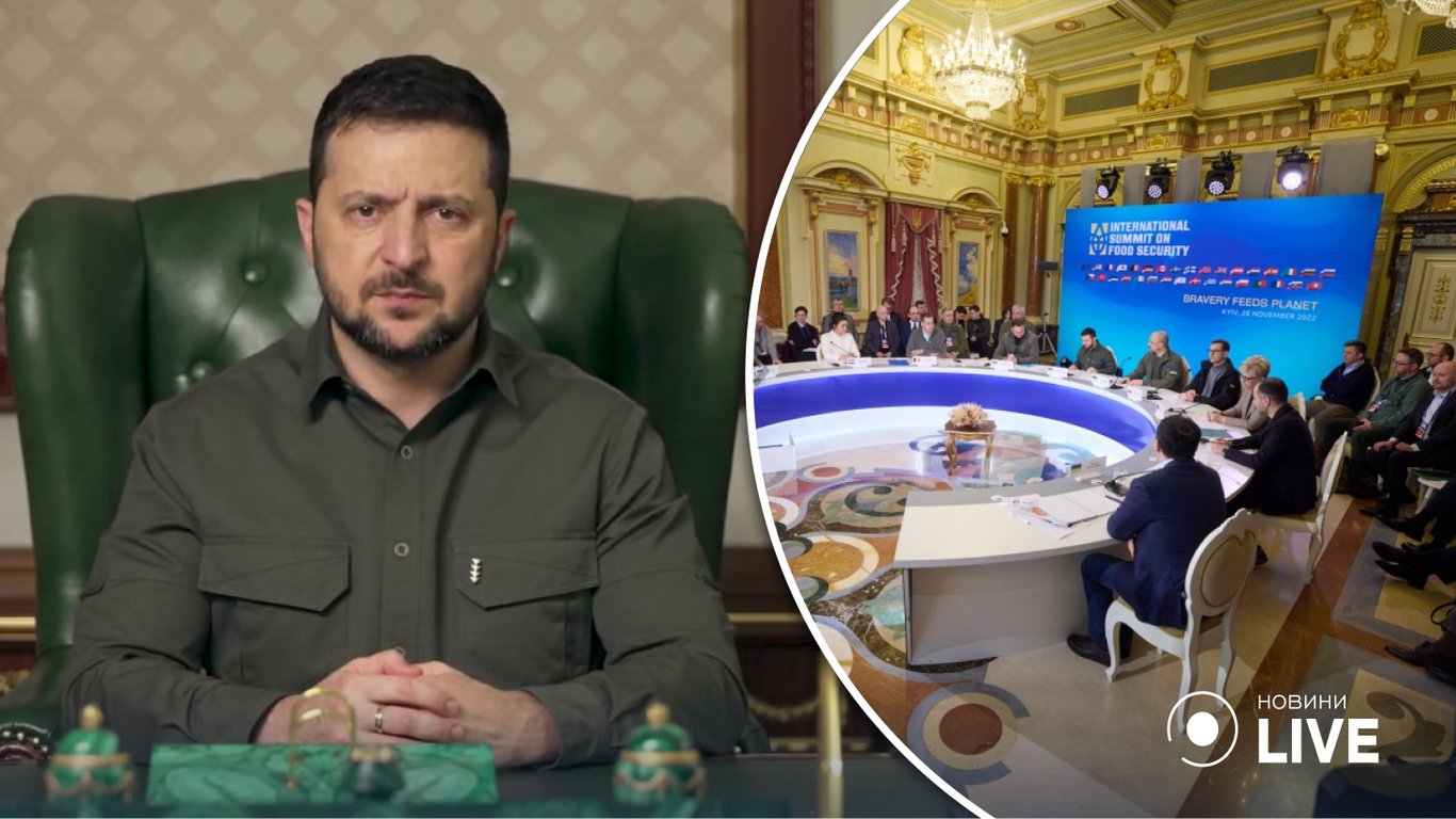 Зеленський розповів, як пройшов перший Міжнародний саміт із продовольчої безпеки