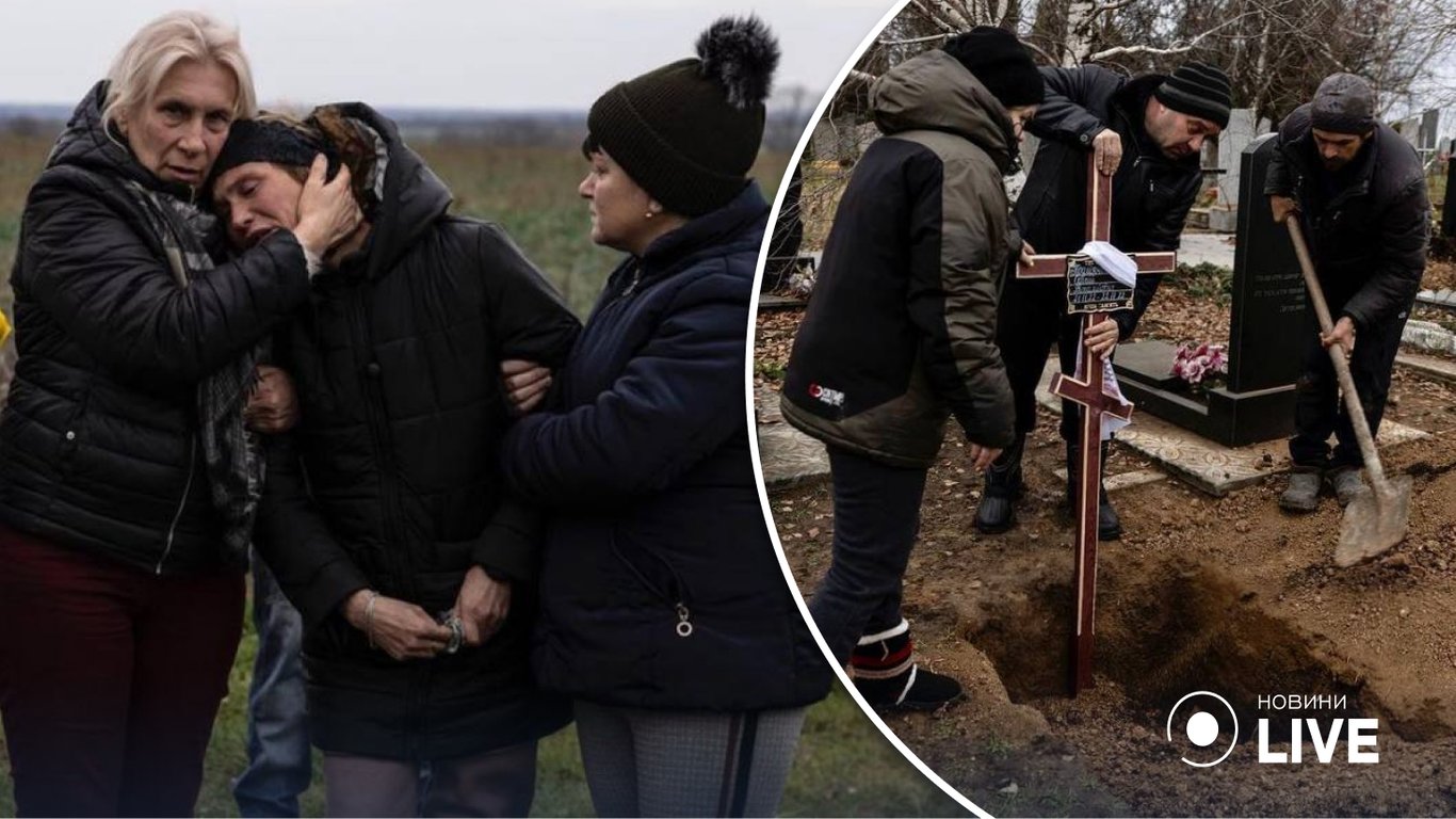 В Запорожской области похоронили двухдневного младенца, которого убила российская ракета