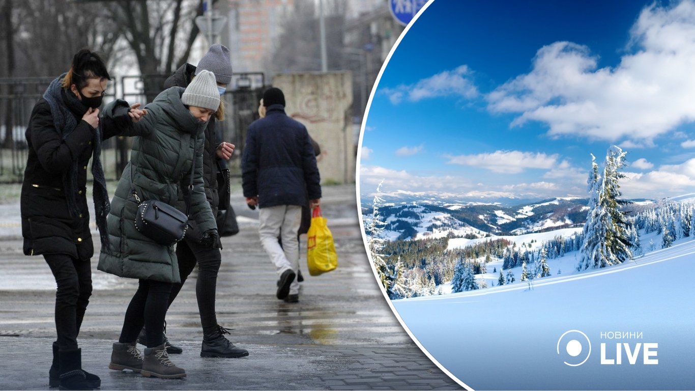 На выходных будет снежить в Карпатах и Прикарпатье