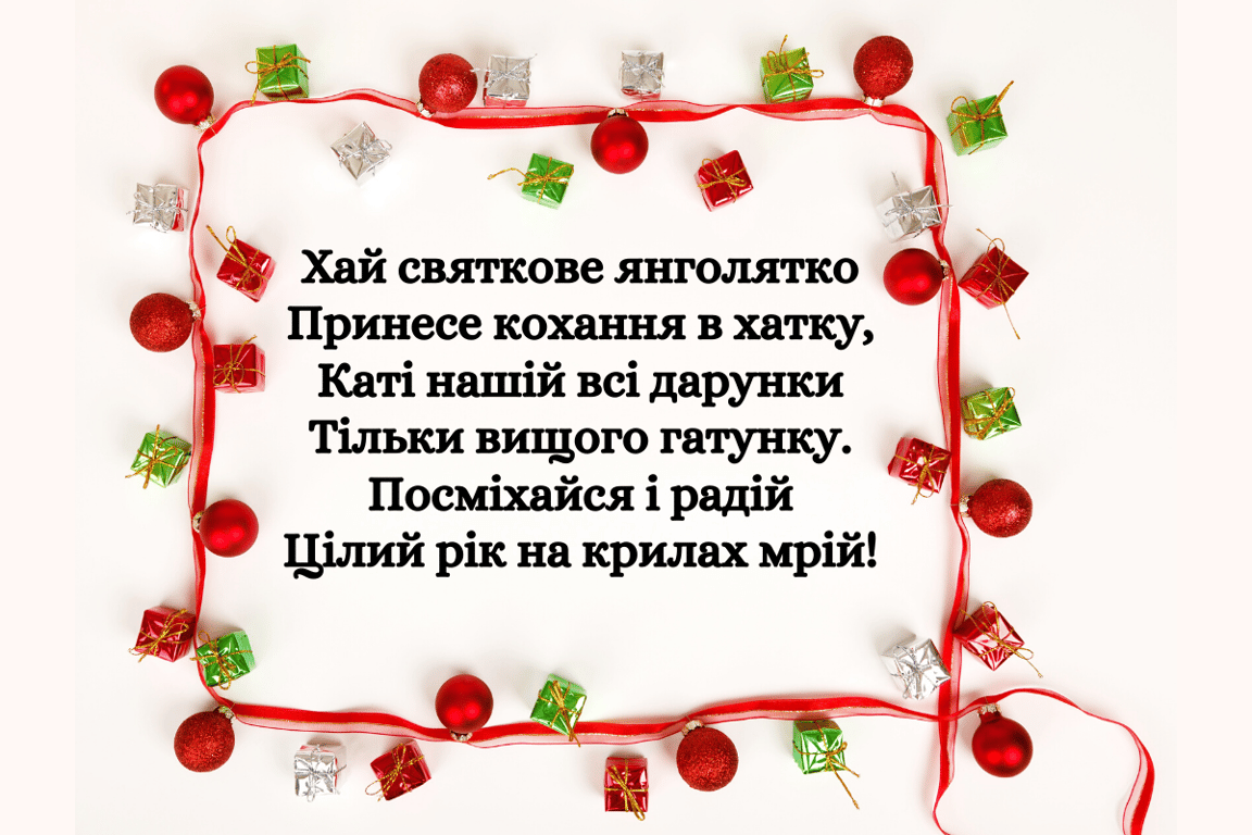 Вітальні листівки з побажаннями для Катерини на День Ангела