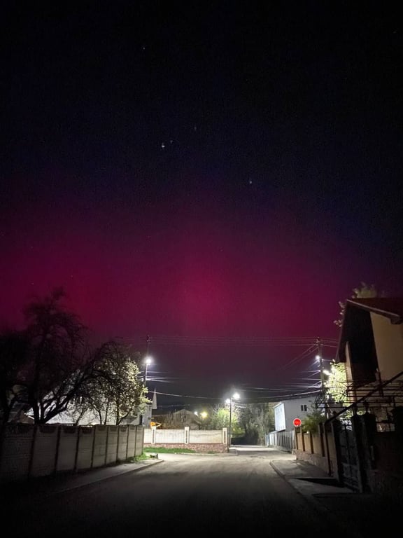 розовое небо