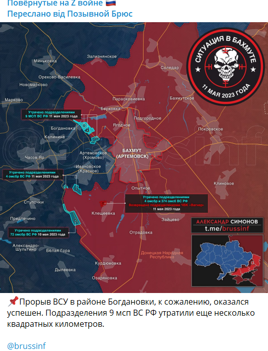 Російські пропагандисти заявляють про початок контрнаступу ЗСУ. Фото: Telegram