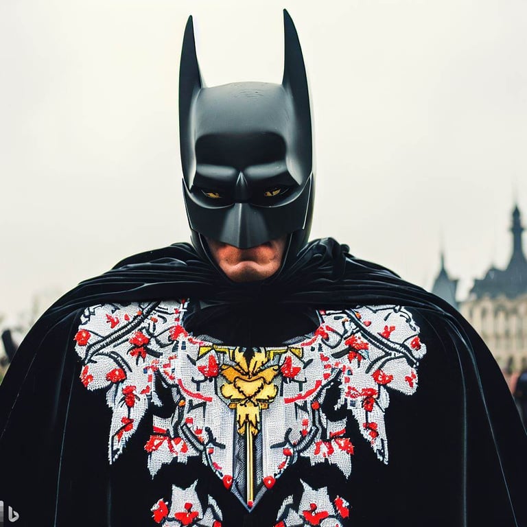 герої коміксів у вишиванках