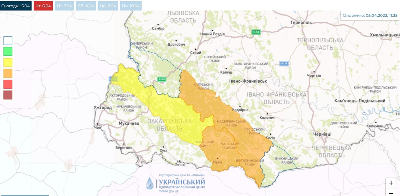 Погода 6 апреля