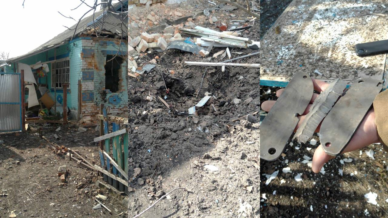 Наслідки обстрілу села Тимофіївка