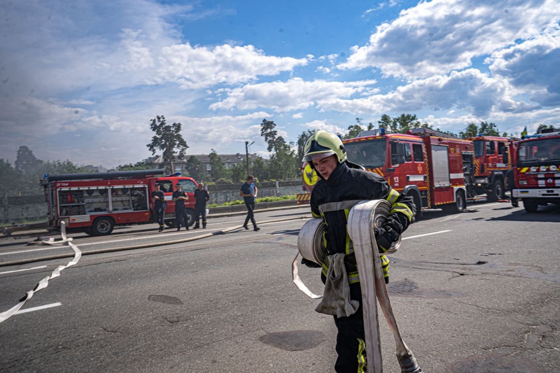Пожар в Киеве