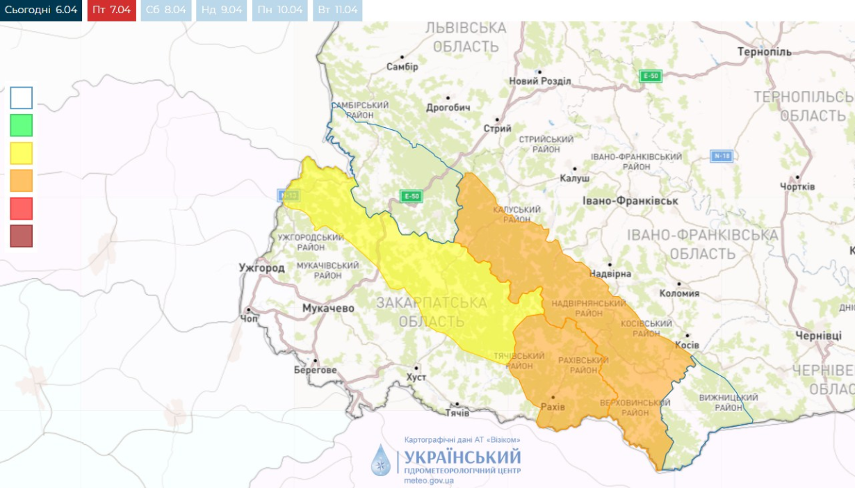 Лавинная опасность 7 апреля 2023