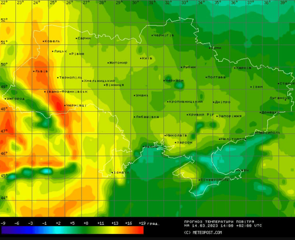 Похолодання на Львівщині 15 березня