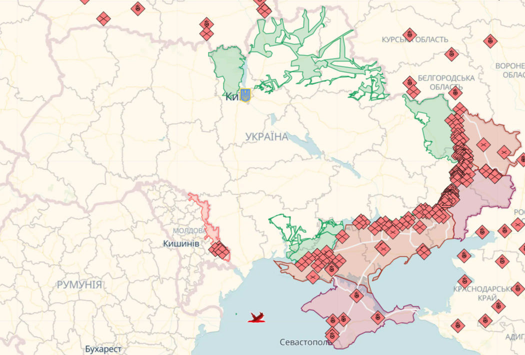 Карта боевых действий