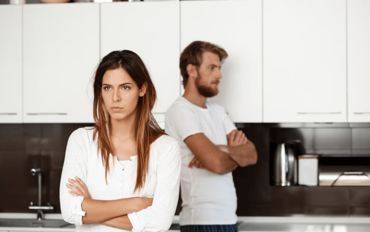 Серьезный конфликт между влюбленными людьми