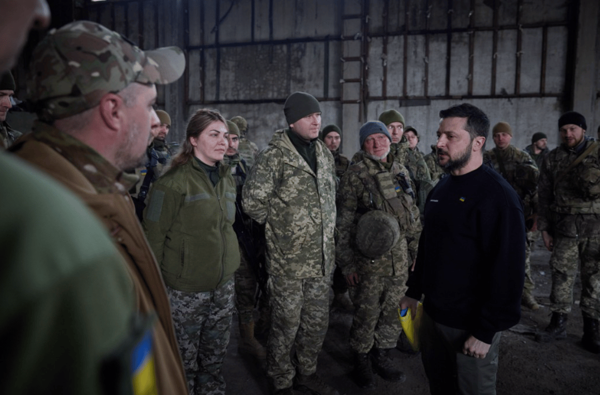 Зеленський на Бахмутському напрямку 22 березня