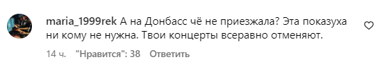 Коментарі зі сторінки Світлани Лободи