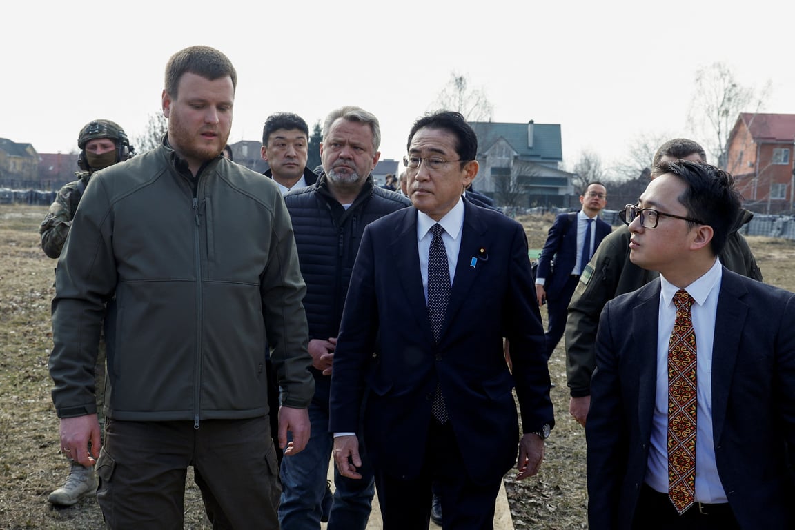 Прем'єр-міністр Японії Фуміо Кісіда в Україні