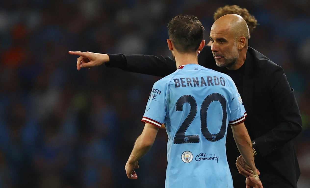Гвардіола та Бернарду Сілва