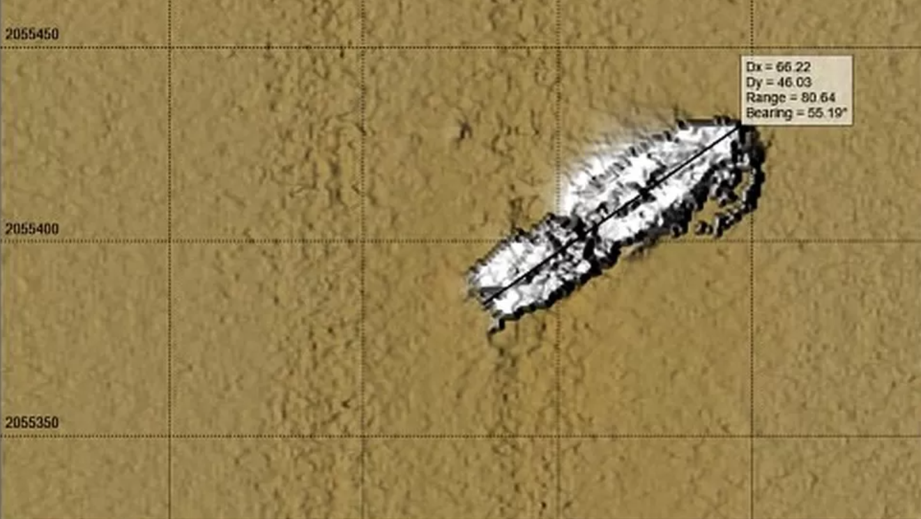 Корабель Montevideo Maru на морському дні. Фото: Silentworld Foundation 