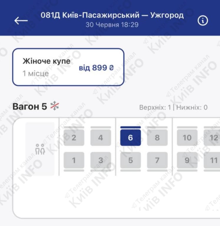 Квитки на потяг