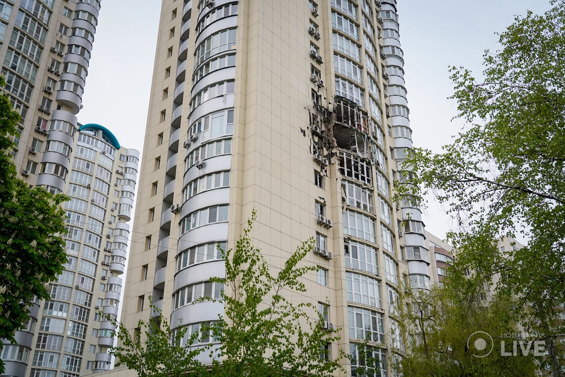 наслідки атаки дронами Київ 8 травня