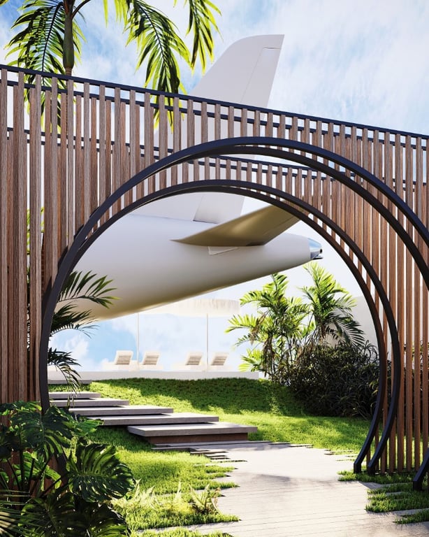 Самолет стал роскошной виллой на Бали